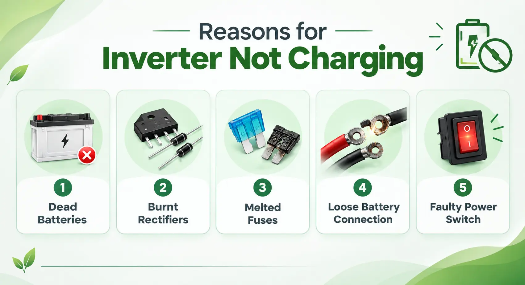 Here Are the Possible Reasons Why Inverter Is Not Charging